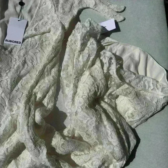 NWT Rumored Dakota Maxi Mini Dress Lace Short Sleeve Size S - Picture 5 of 5